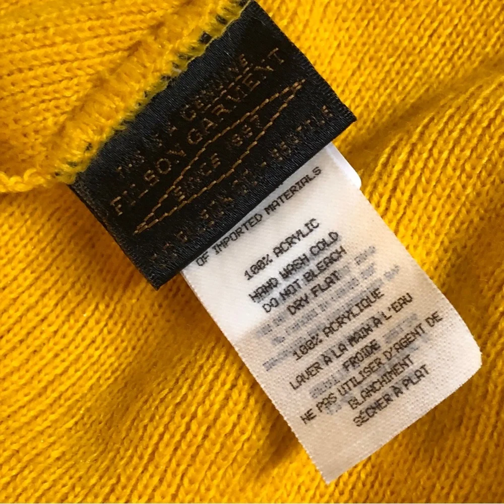 FILSON BALLARD WATCH CAP - Men’s Mustard Yellow Knit Cuffed Beanie 100% Acrylic